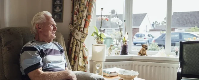 Senior man relaxing at home, reflecting signs it's time for assisted living and changing daily support needs